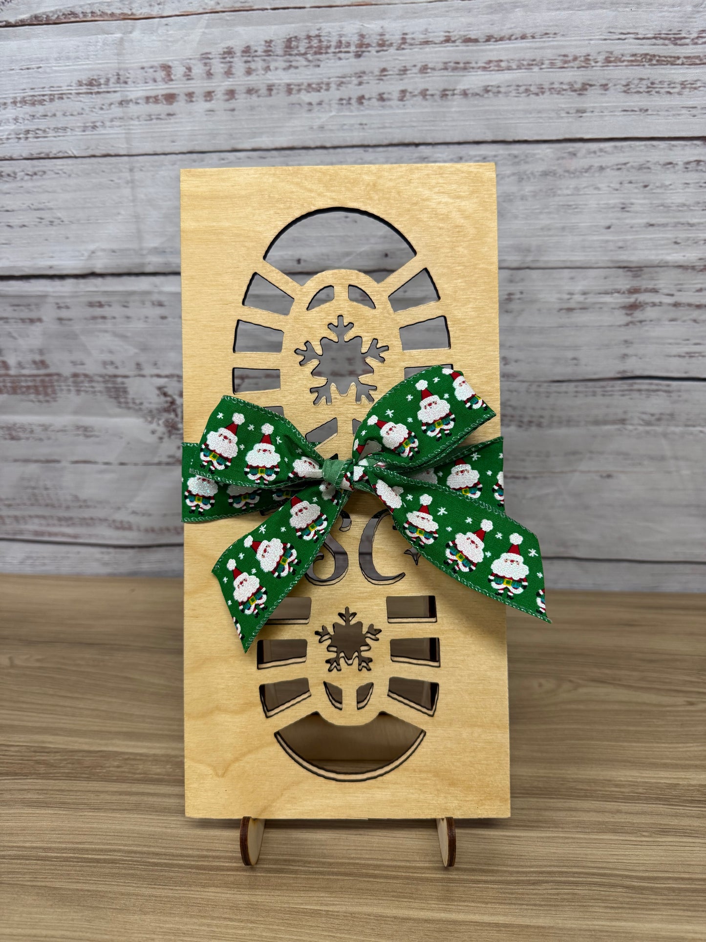 Santa Clause Foot Print Stencil