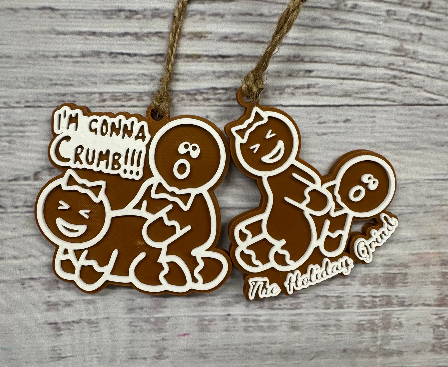 Naughty Gingerbread Ornament