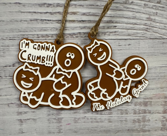 Naughty Gingerbread Ornament