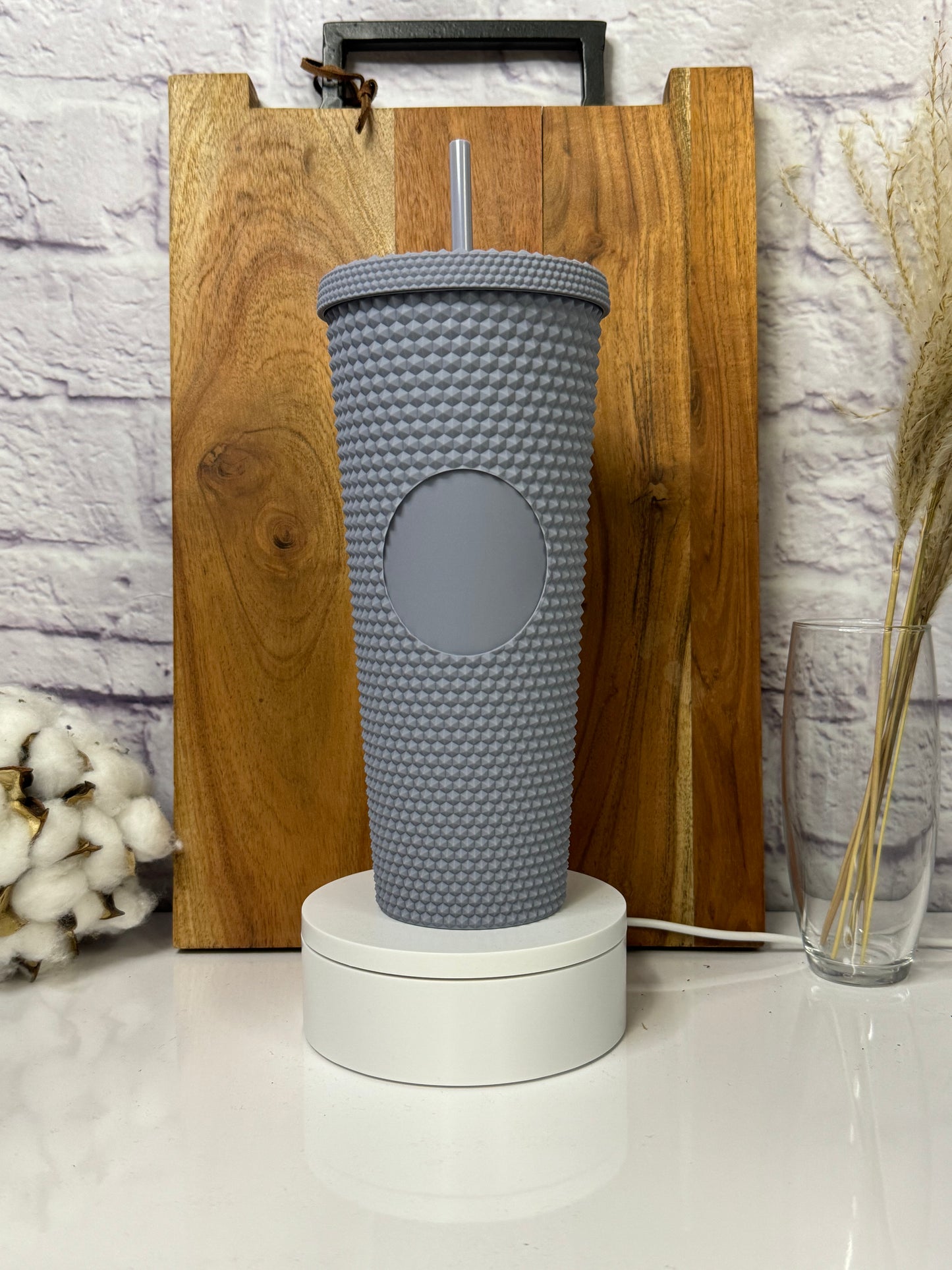24oz Studded Tumbler with Candy and Straw Buddy