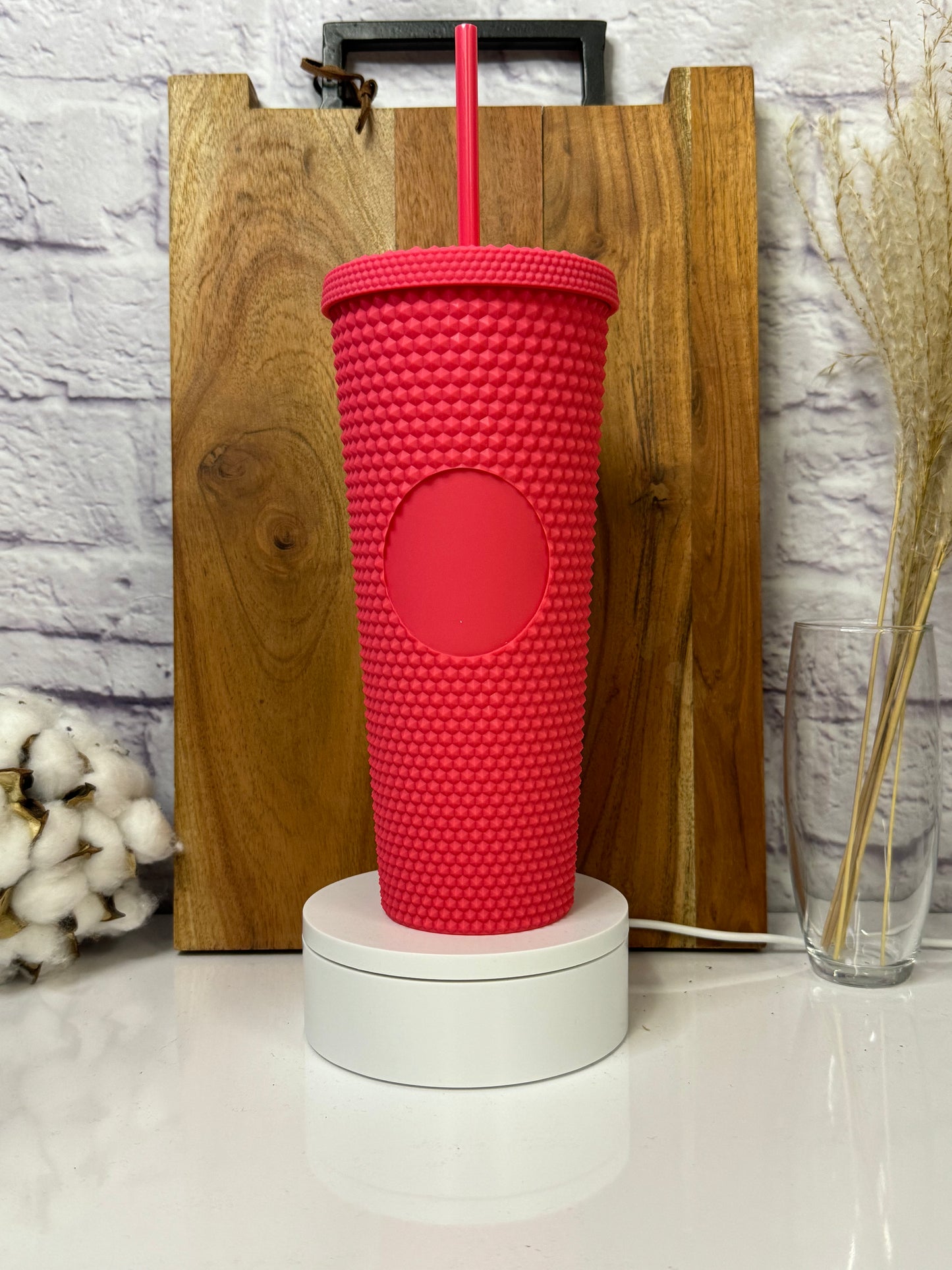 24oz Studded Tumbler with Candy and Straw Buddy