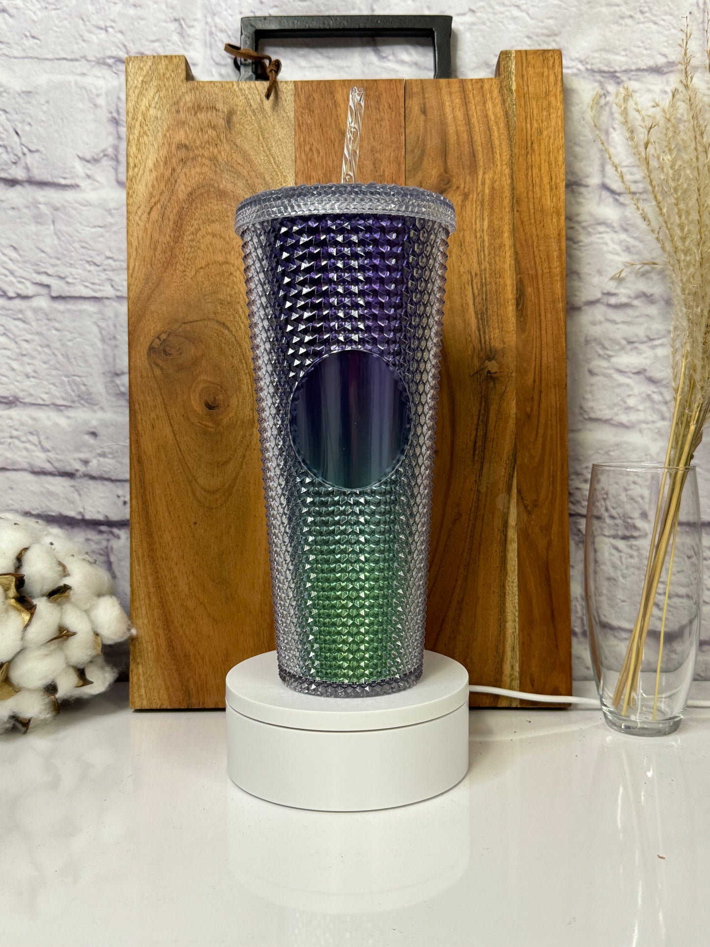24oz Studded Tumbler with Candy and Straw Buddy