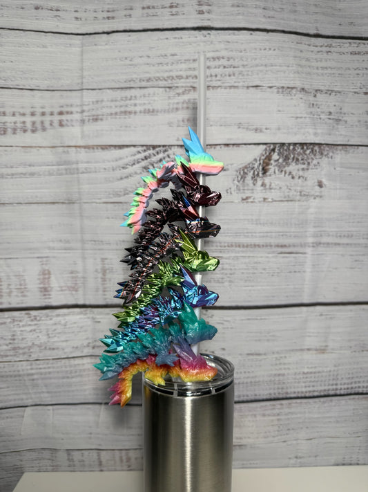 Crystal Dragon Straw Buddy