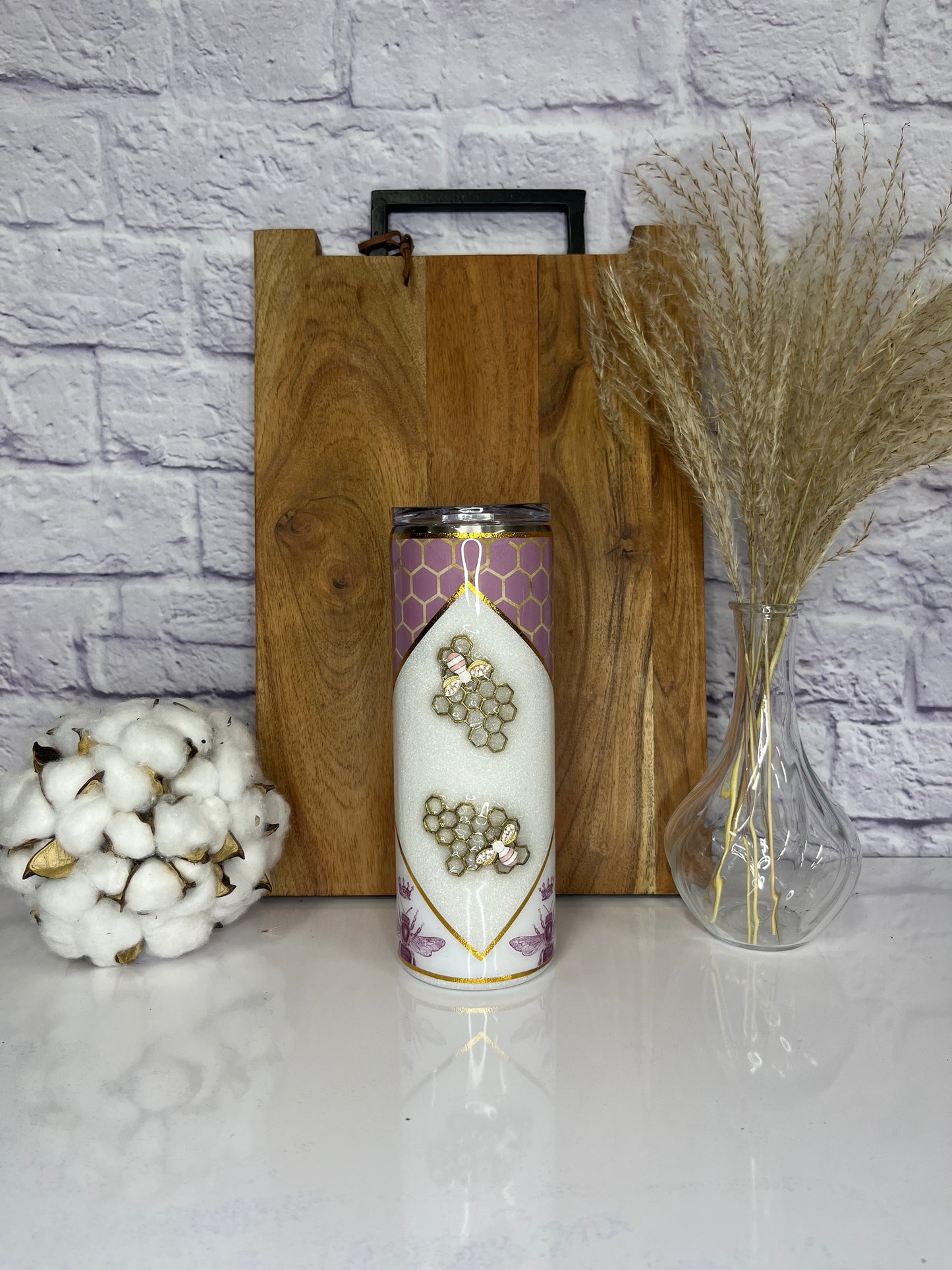RTS 20oz š White & Mauve