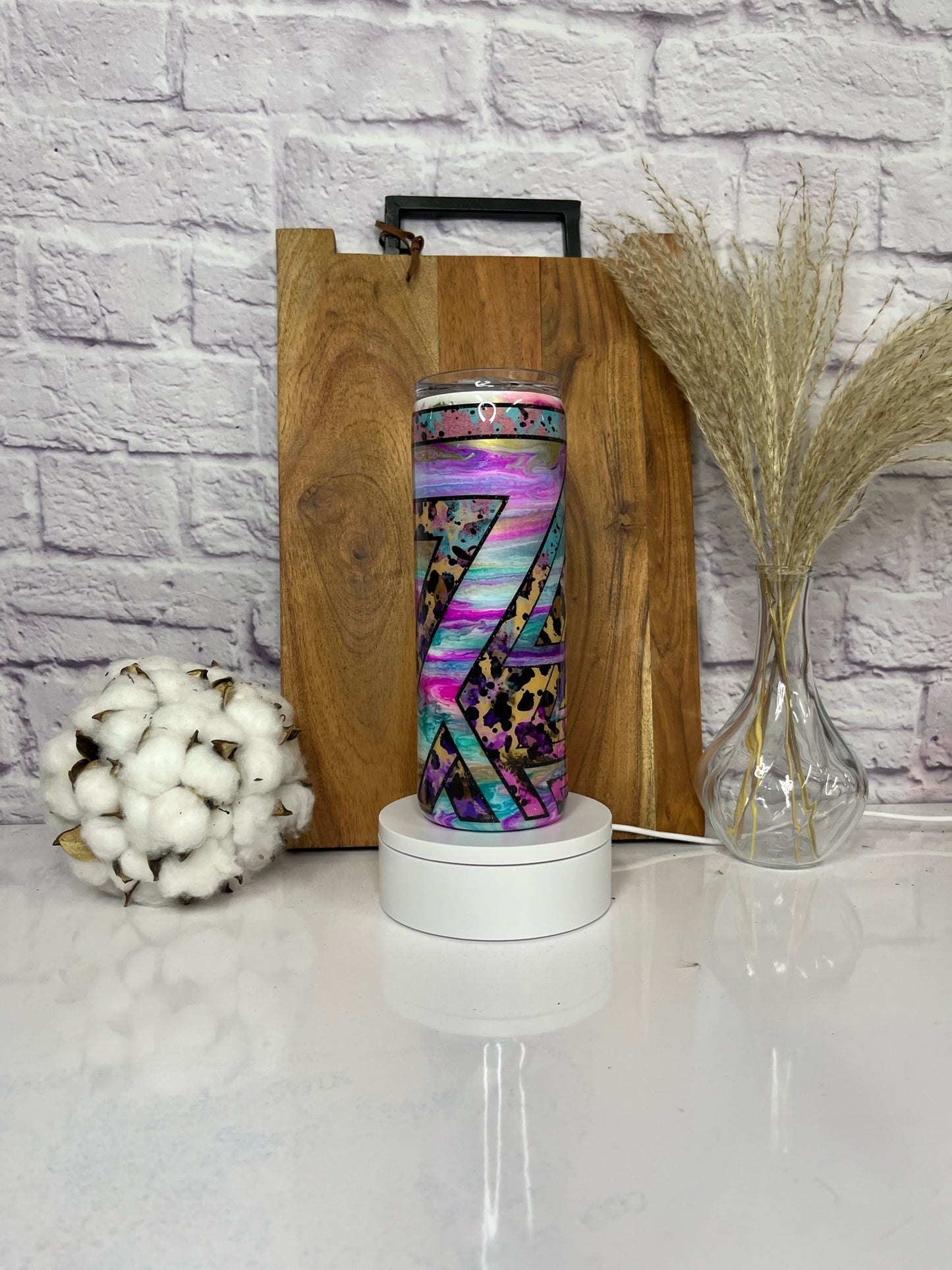 RTS 20oz Cheetah Ink & Template