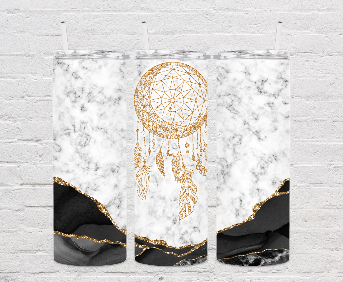 Marble Dream Catcher Tumbler