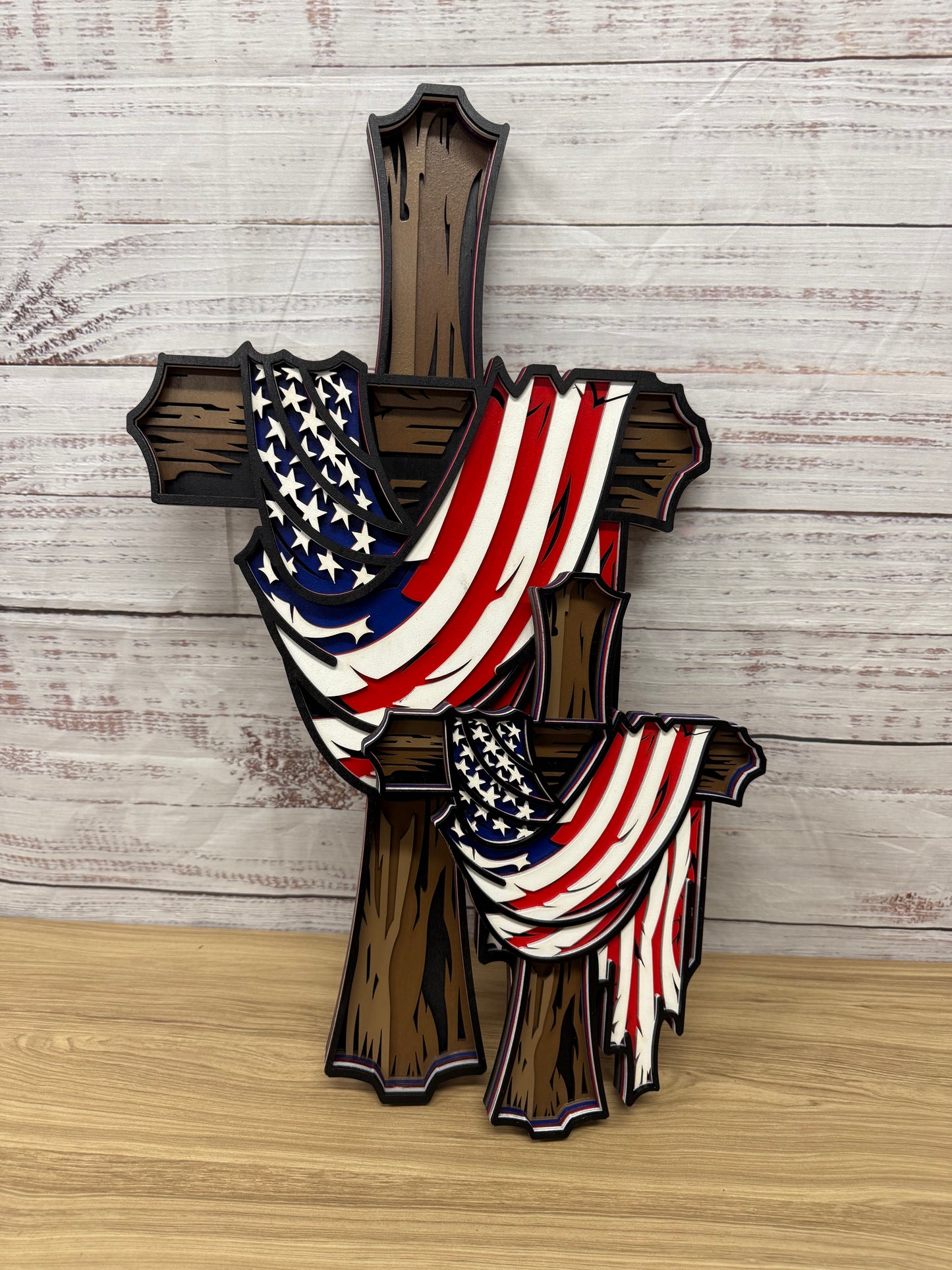 American Flag Cross
