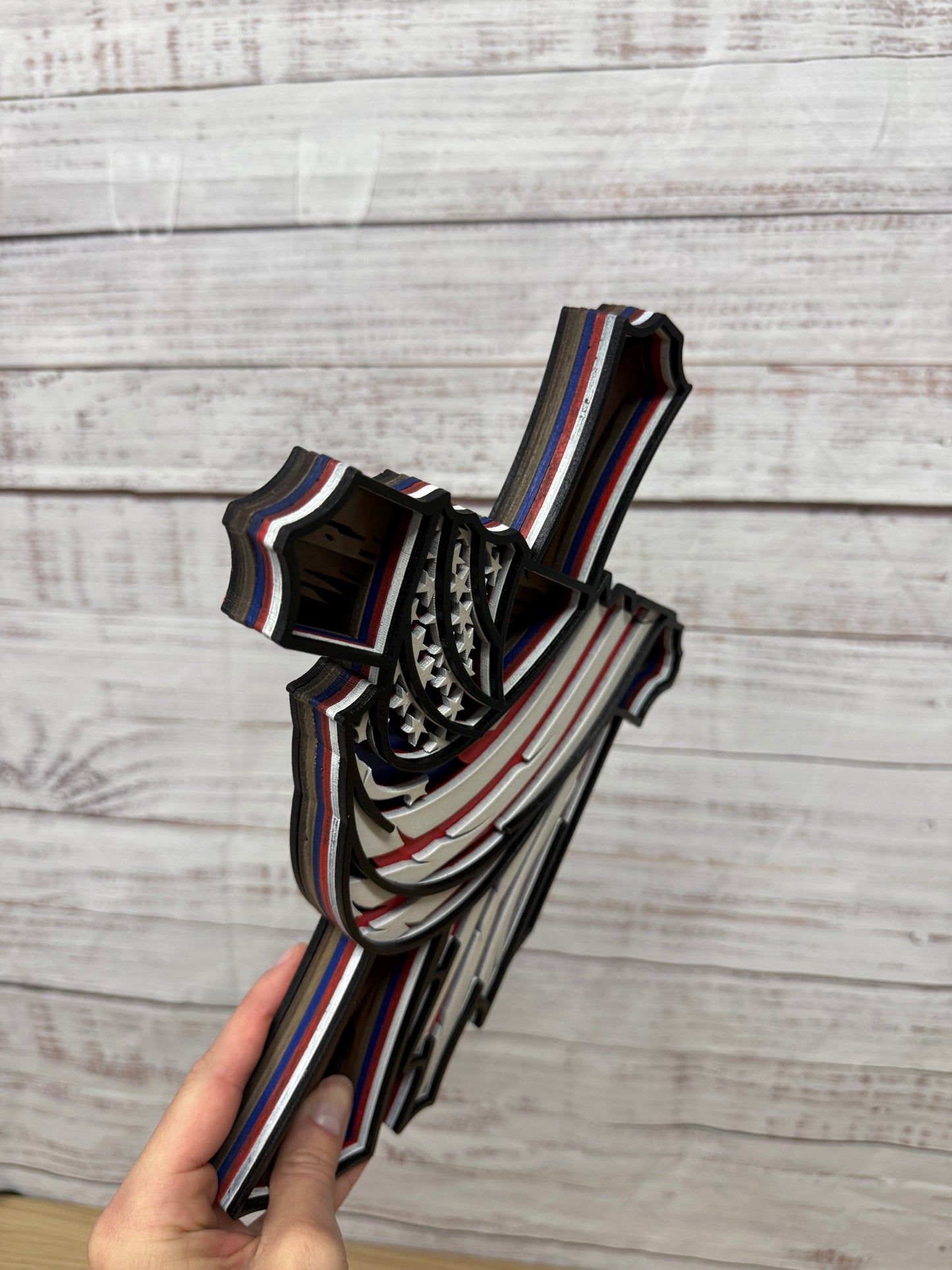 American Flag Cross