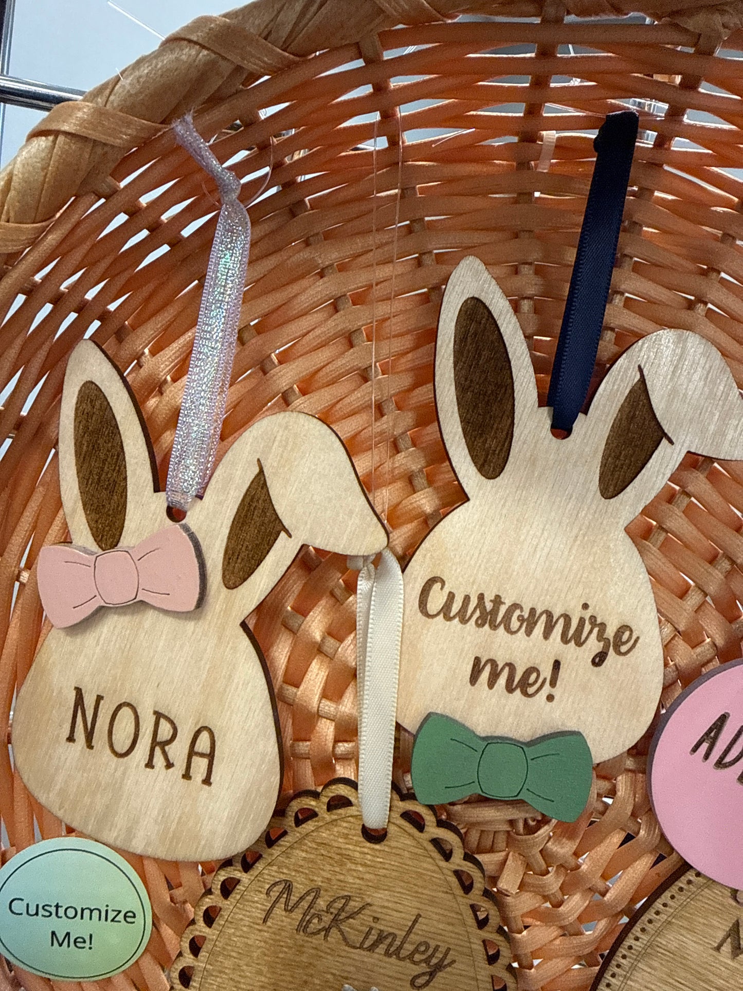 Bunny Basket Tag