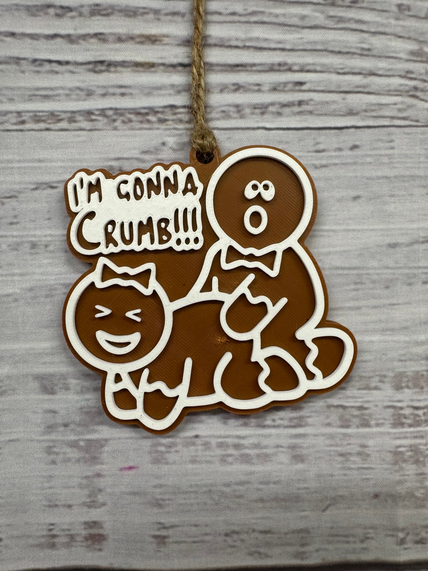 Naughty Gingerbread Ornament