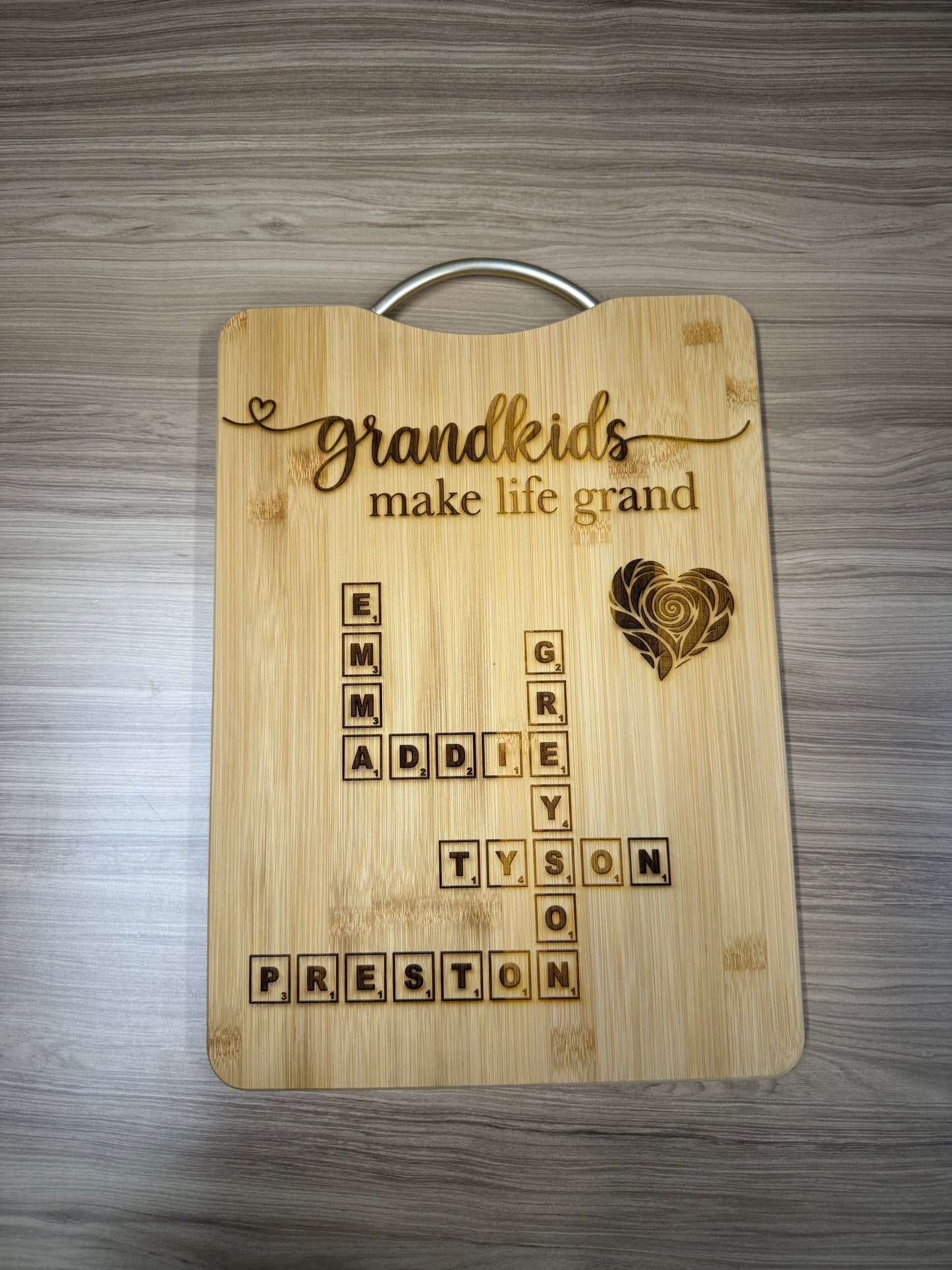 Scrabble Cutting Board