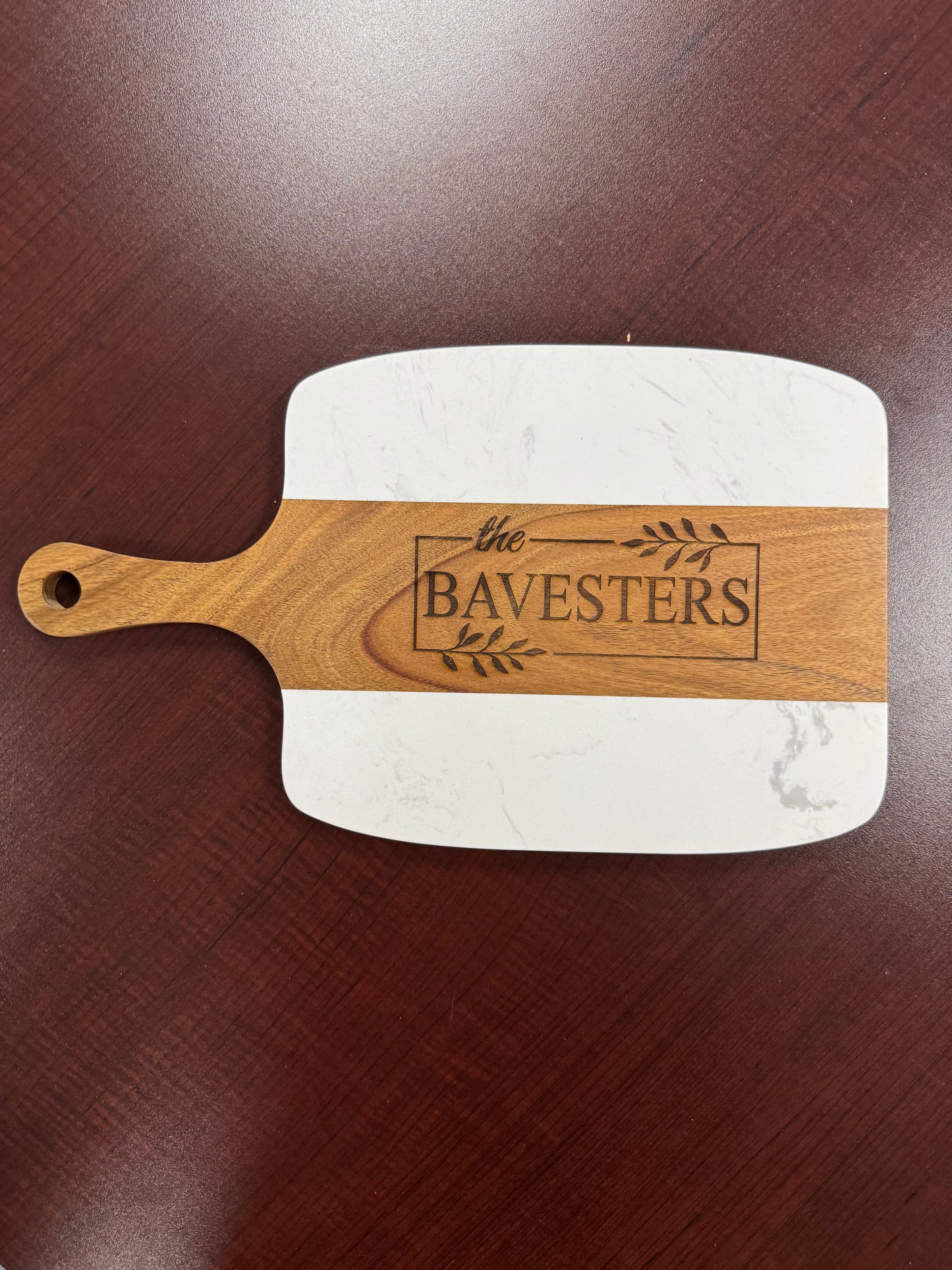 Marble & Wood Charcuterie Board