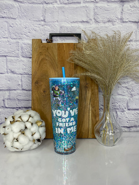 24oz Snow Globe Tumbler
