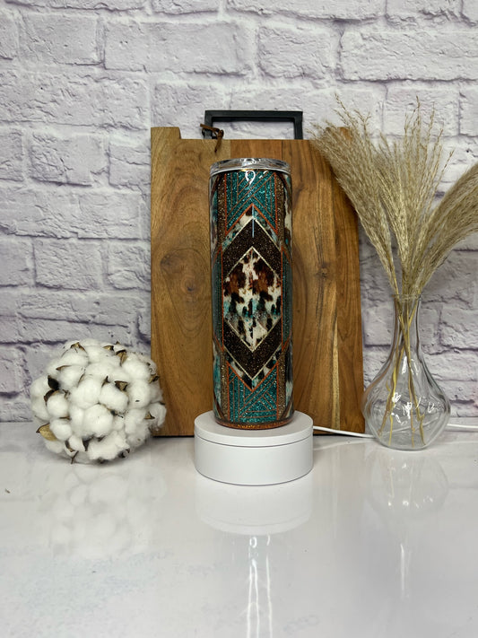 RTS 30oz Teal Cow
