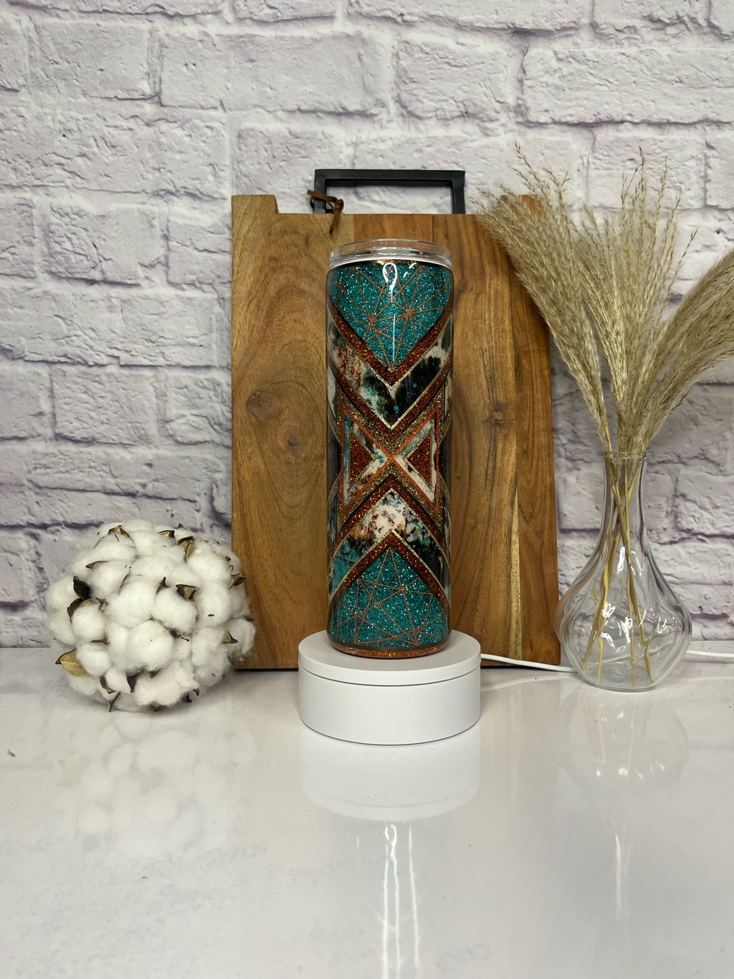 RTS 30oz Teal Cow