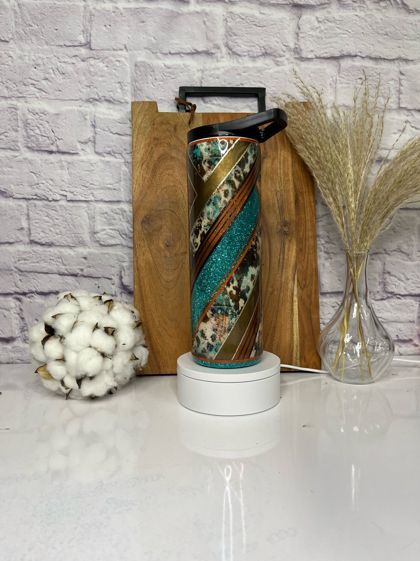 RTS 30oz Teal Cow V