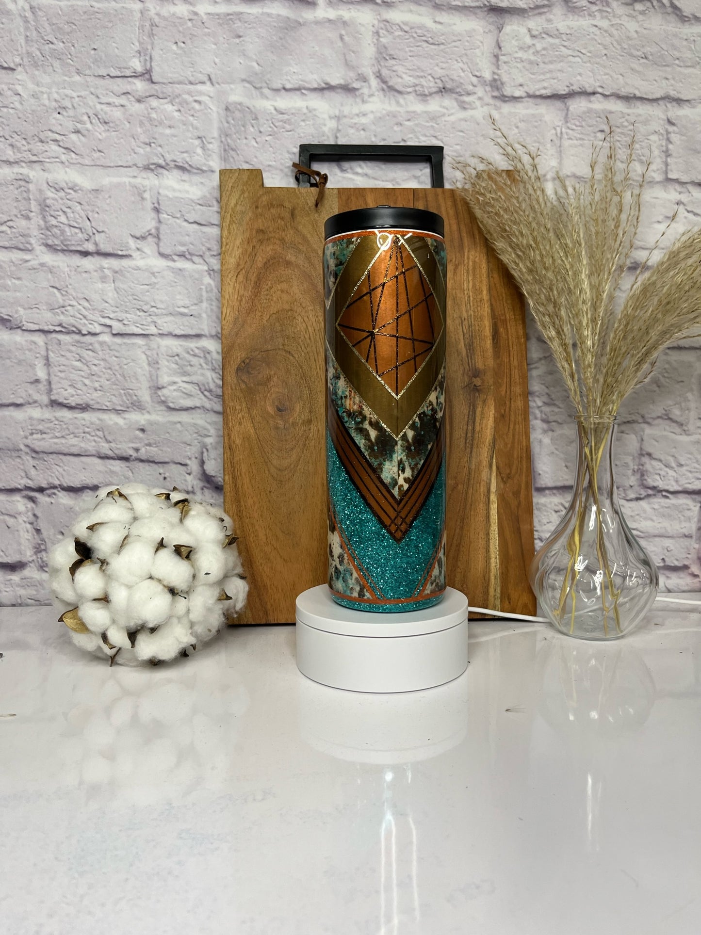 RTS 30oz Teal Cow V