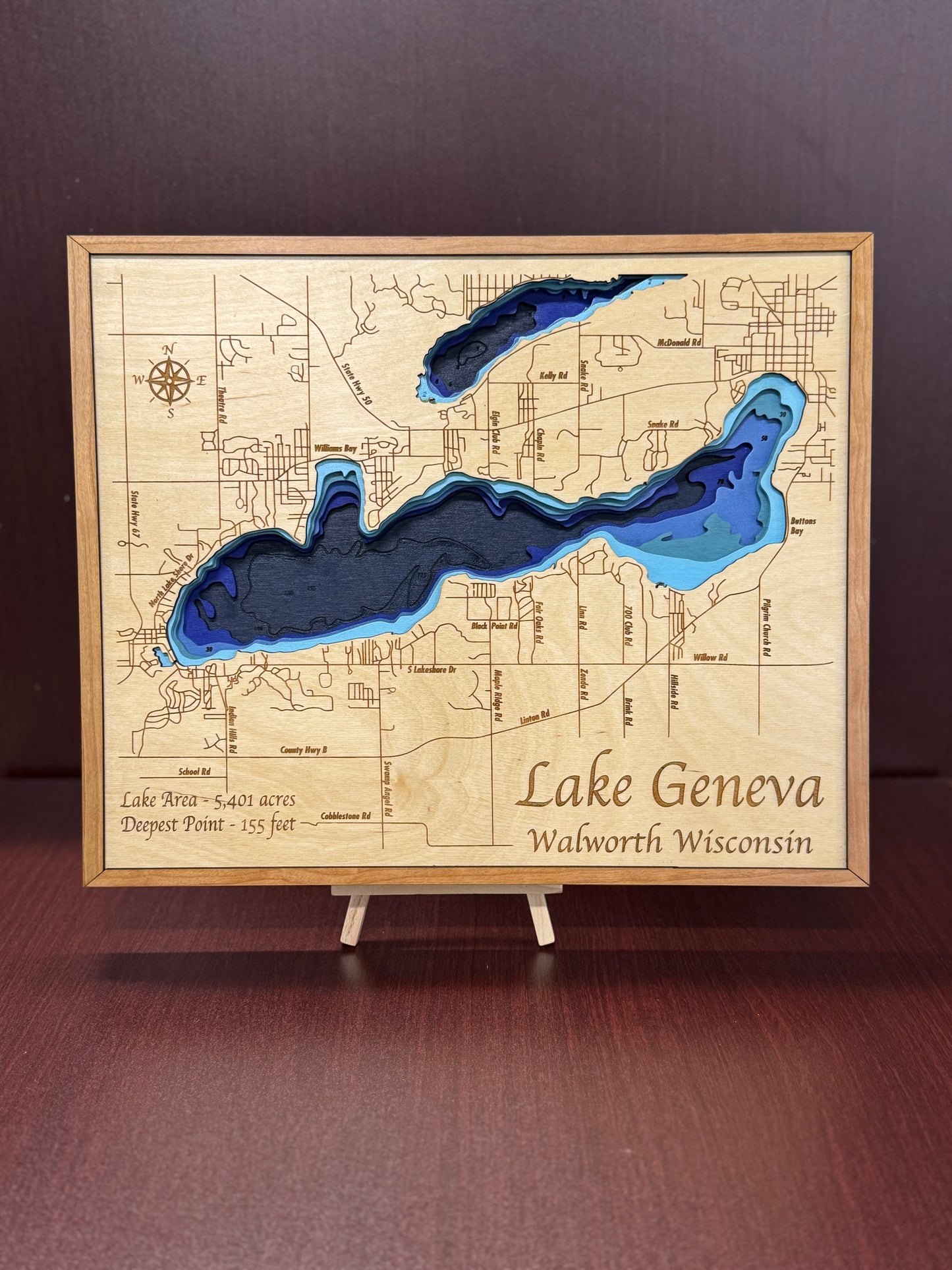 Lake Geneva & Lake Como Map