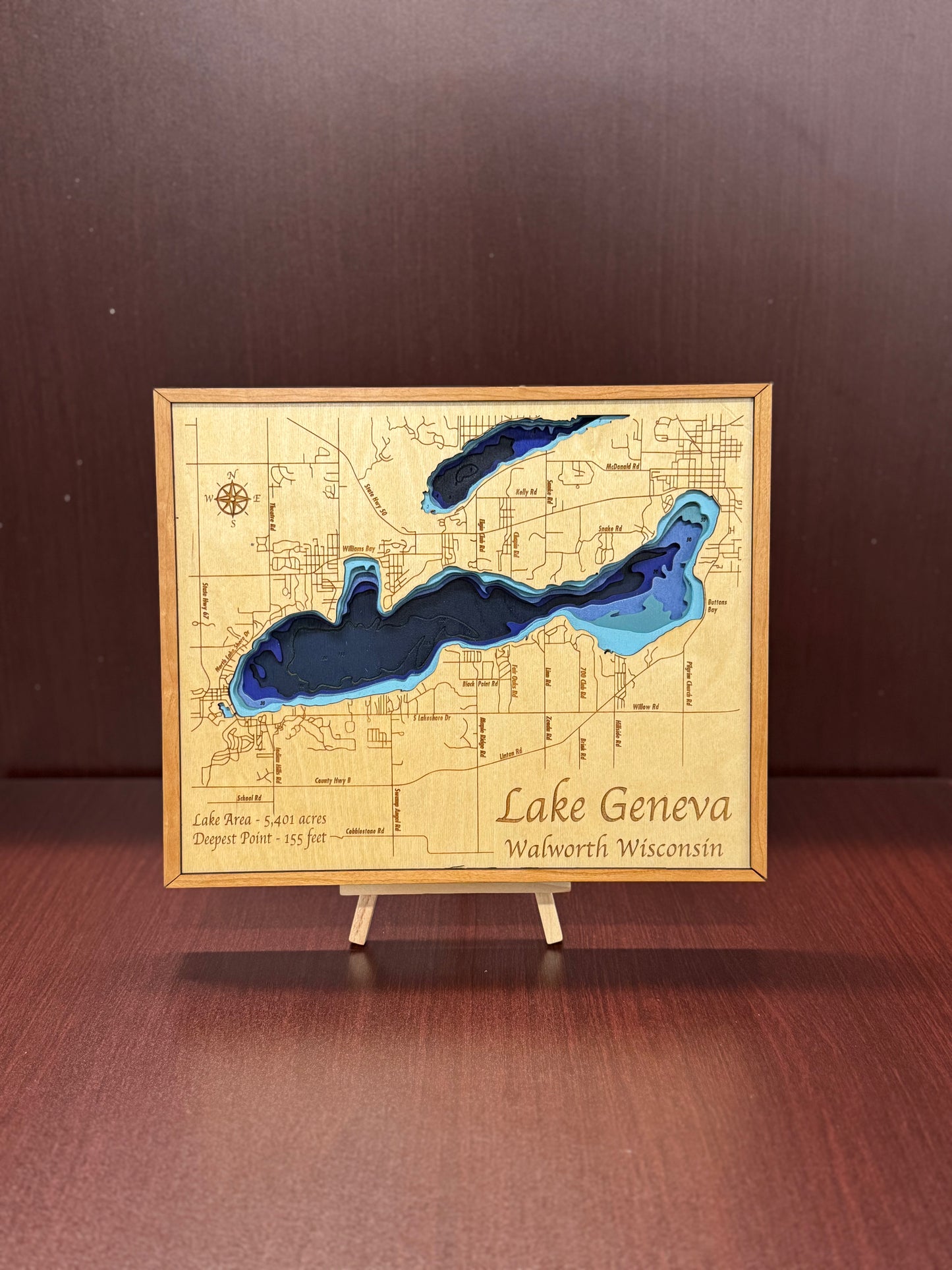 Lake Geneva & Lake Como Map