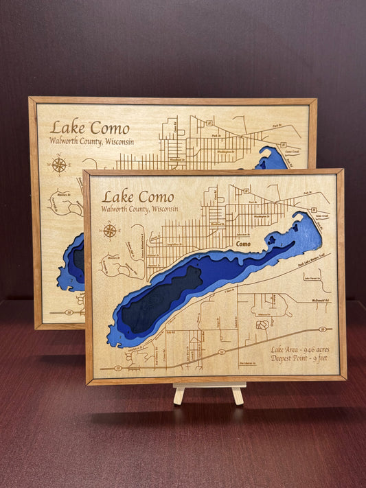 Lake Geneva & Lake Como Map