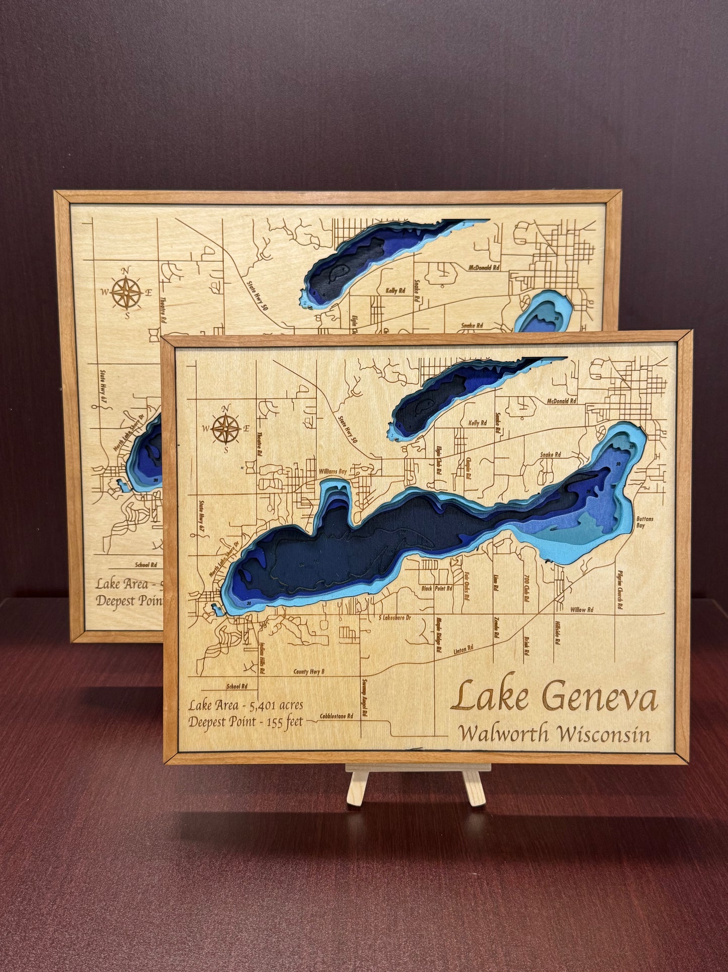 Lake Geneva & Lake Como Map