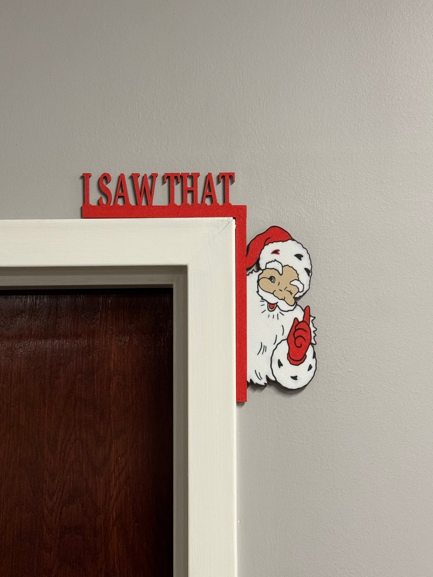 I Saw That Santa Door Corner