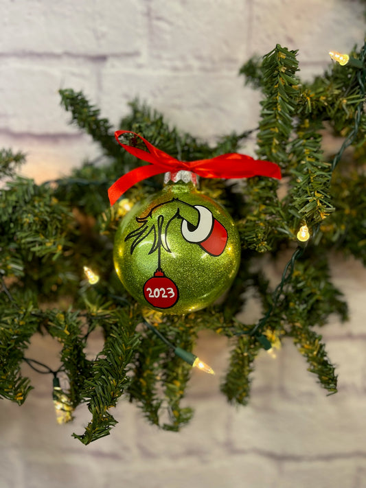 Grinch Hand Ornament