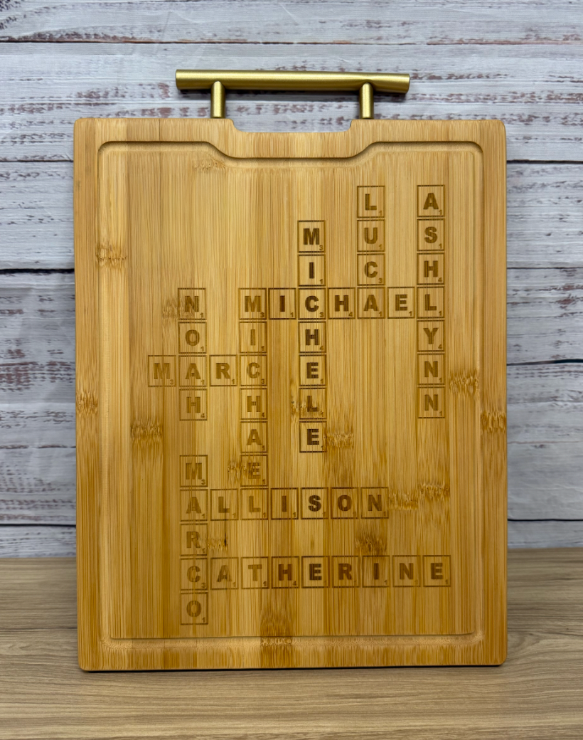 Scrabble Cutting Board