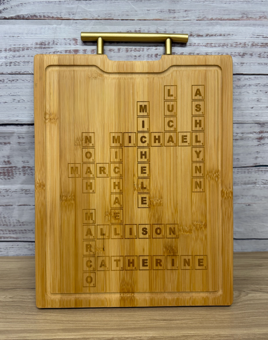 Scrabble Cutting Board