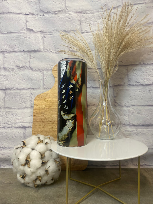 American Blue Line Flag Tumbler