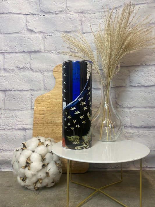 American Blue Line Flag Tumbler