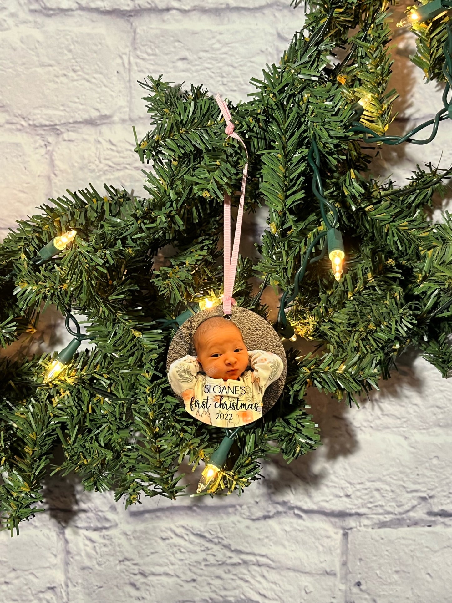 Personalized Baby's First Christmas Ornament