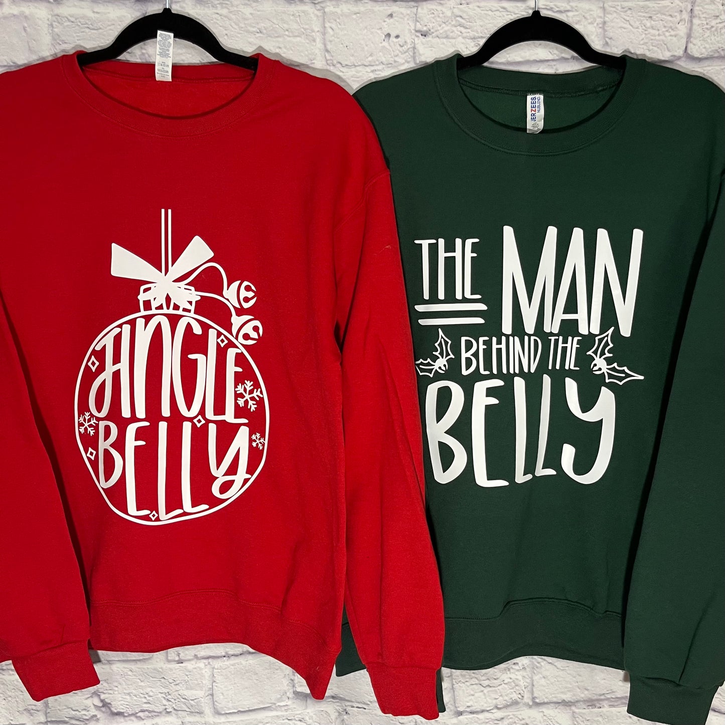 Jingle Belly Shirt, The Man Behind The Belly SweatShirt