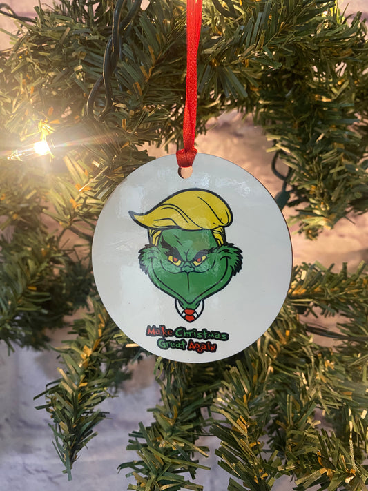 Make Grinchmas Great Again Ornament