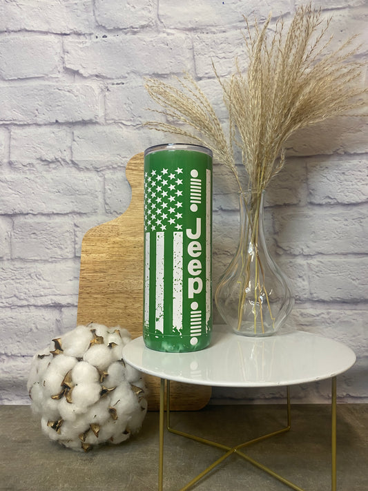 Jeep Flag Tumbler