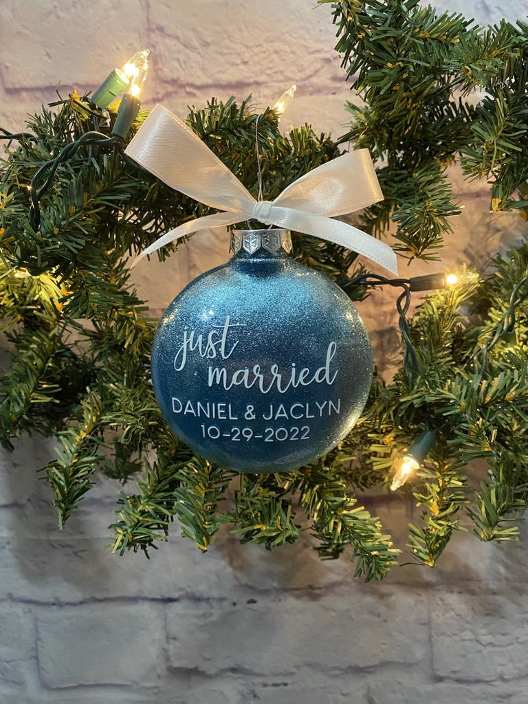 Just Married Ornament