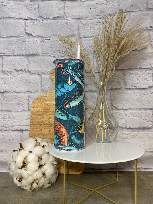 Papa Fish Tumbler