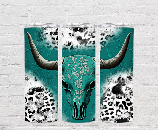 Cowhide Aztec Tumbler
